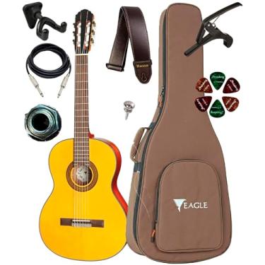 Imagem de Violão Eletroacústico Eagle Dh69 Com Bag, Suporte Ibox SPF E Acessórios (STVG)