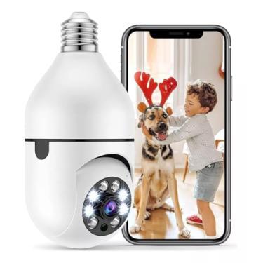 Imagem de Lâmpada Inteligente com Câmera de Segurança Wi-Fi Alpha Eletronic – Full HD 1080p, Rotação 360°, Visão Noturna, Áudio Bidirecional, Instalação Fácil (Soquete E27)