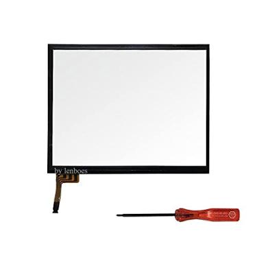 Imagem de lenboes Lente de vidro de substituição para reparo do digitalizador do painel externo frontal (sem tela LCD) com Y-Tool para Nintendo New 3DS Console 2015 (NÃO é compatível com a versão antiga 3DS)