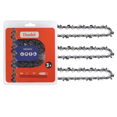Imagem de Dunhil Correntes de motosserra de 30,5 cm 3/8 LP 0,050 polegadas 45 elos de acionamento adequados para Craftsman Echo Poulan Remington (pacote com 3)