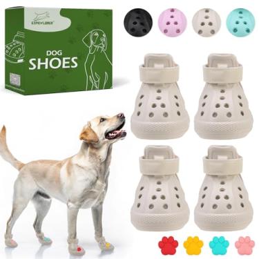 Imagem de Sapatos de cachorro para pavimento quente - botas antiderrapantes para cães pequenos, médios e grandes, botas refletivas para animais de estimação e protetores de pata, fáceis de colocar e tirar, à