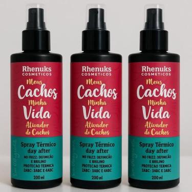 Imagem de Kit 3 Ativador de Cachos Meus Cachos, Minha Vida  Rhenuks Cosméticos