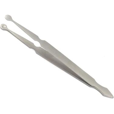 Imagem de Grampos de barra de piercing, alicates, ferramenta para agarrar bolas, pinça de aço inoxidável, pinça de joia para anéis de língua, brincos de labret