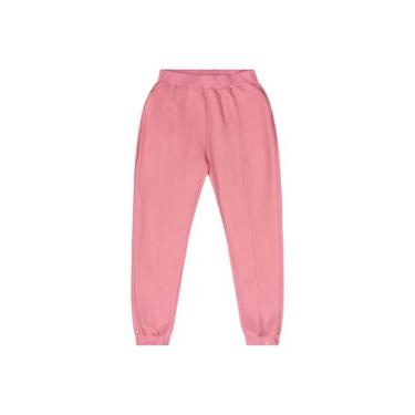 Imagem de Calça Juvenil em Moletom Gloss, Rosa, 14