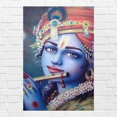Imagem de Placa Decorativa Mdf Krishna Tamanho 20x27cm Modelo 4