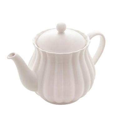 Imagem de Bule Para Chá De Porcelana Petala Branco Matt 950ml