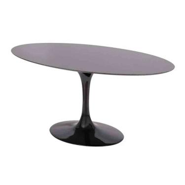 Imagem de Mesa Saarinen Oval São Gabriel 120x80cm - Base Preta