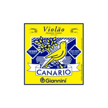 Imagem de Encordoamento Giannini P/violão Canário Aço C/bolinha Geswb