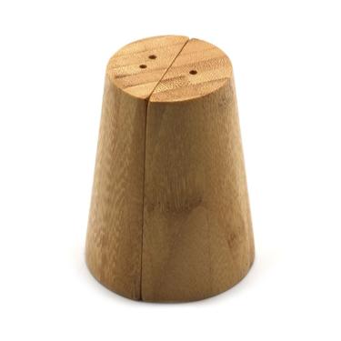 Imagem de Conjunto Saleiro E Pimenteiro Oikos Em Bambu Natural Minimalista