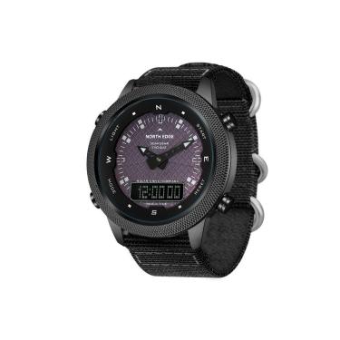 Imagem de Relógio Digital North Edge Energia Solar à Prova água 50m Militar Preto