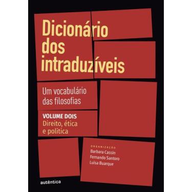 Imagem de Livro - Dicionário dos intraduzíveis Vol. 2 (Direito, ética e política