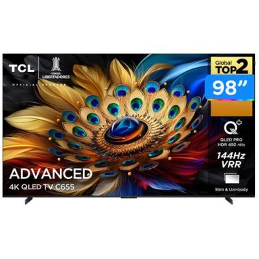 Imagem de Smart TV 98" TCL UHD 4K QLED Advanced C655 98C655 120Hz Google TV Goog