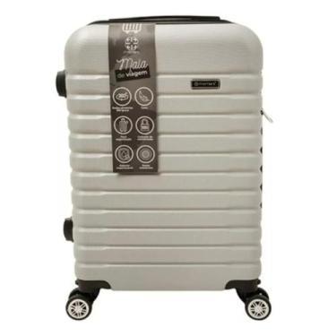 Imagem de Mala De Viagem Bordo Unisex Rodinhas 360º Abs Resistente - PGB, Cinza