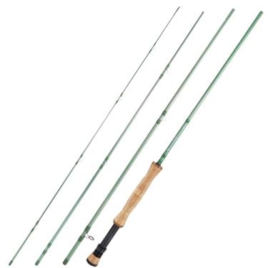 Imagem de Sougayilang Vara De Pesca Com Mosca - Blank Carbono Im8 Alto Desempenho, 9 Pés Para 5/6Wt E 7/8Wt, Design Ideal Viagens #8-Verde