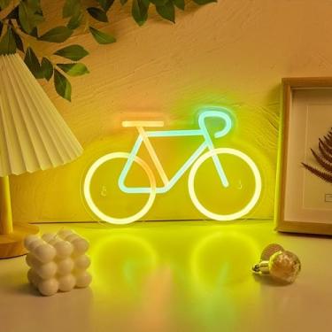Imagem de Cusgazy Placa De Bicicleta Neon Led Fofa, Placas Alimentadas Por Usb, Luz Noturna, Arte Parede 3D E Decoração Sala Jogos, Quarto, Estar, Festa, Lâmpada Para Crianças, Meninas Meninos