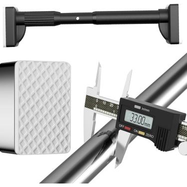 Imagem de Pólo de cortina sem perfuração 410 cm-500 cm 360 cm-450 cm 310 cm-400 cm Corta de chuveiro trilho de cortina sem perfuração Divisão de barra de barragem de corredores de cortina não deslizan