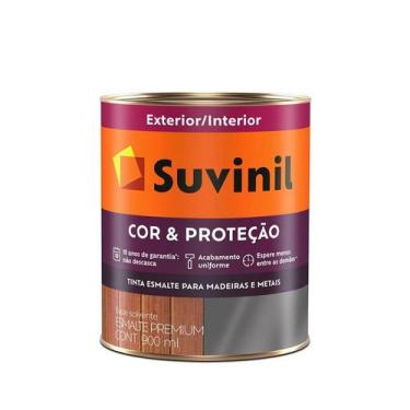 Imagem de Tinta Suvinil Esmalte Cor e Proteção Acetinado Gelo 900ml 53384977 - 1