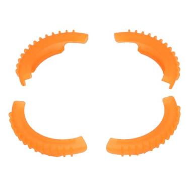 Imagem de Protetor de hélice do drone protetor anti -colisão no choque resistente à prova de choques protetores protetores para avata 2 voar mais acessórios combinados tpu material 4pcs (Laranja)