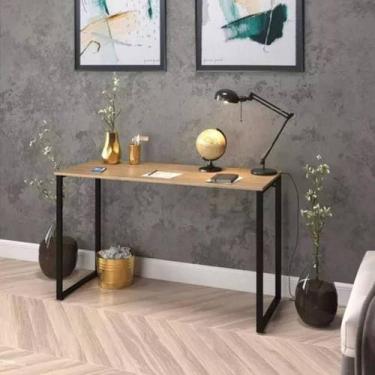 Imagem de Estação de Trabalho Estilo Industrial Mesa para Estudo Home Office 90c