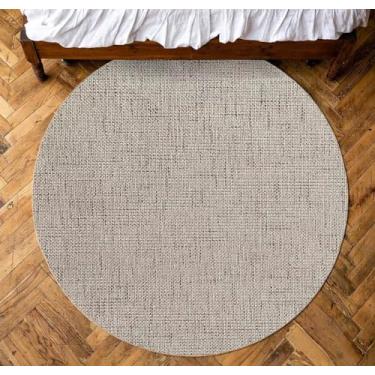 Imagem de Tapete Redondo Sisal Sintético Natural Ø135cm Antiderrapante