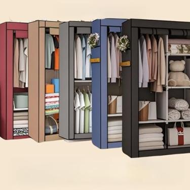 Imagem de Guarda Roupa Dobrável Organizador De Roupas Armário Grande(ALEATORIO,SOLTEIRO)