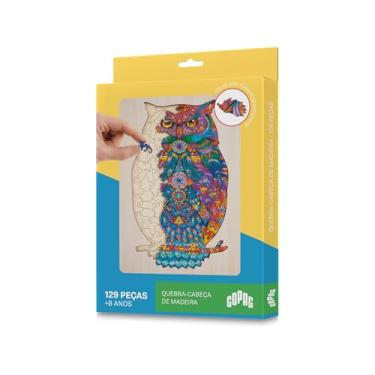 Imagem de Jogo Quebra Cabeça De Madeira Estampa Coruja, Cor: Estampado - Copag