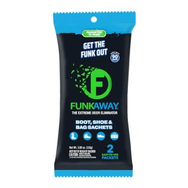 Imagem de FunkAway Bota, sapato e bolsa eliminadora de odores extremos, pacote de absorção de odor ideal para botas, chuteiras, sapatos, bolsas de ginástica e muito mais, cheiro fresco por até 90 dias