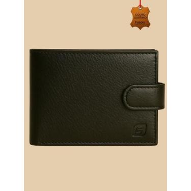 Imagem de Carteira Fasolo Masculina Couro Legítimo, Preto