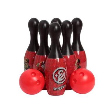 Imagem de Jogo de Boliche Enaldinho Brinquedo Infantil Rosita Plástico