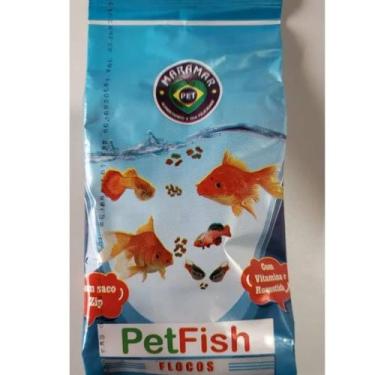 Imagem de Ração Para Peixe Ornamentais Flocos PetFish Flocos 12 gramas