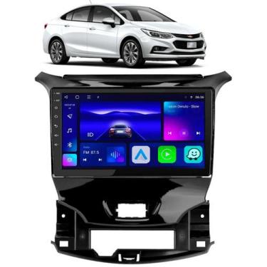 Imagem de Kit multimidia android 9" cruze 17/21 black piano chevrolet - Android-