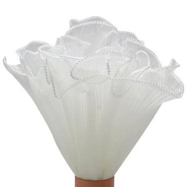 Imagem de GSHLLO Papel de embrulho de flores de malha de 4 m, papel de embrulho floral pérola, buquê, papel de embalagem, papel de embrulho para presente de dia dos namorados, buquê de florista, acessórios para