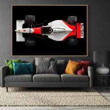 Imagem de Quadro Decorativo carro de corrida Formula 1 - MeMoldura, Amadeirado C