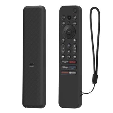 Imagem de USTIYA Capa de controle para Sony TV RMF-TX920U/TX910U capa protetora de silicone com controle remoto (preto)
