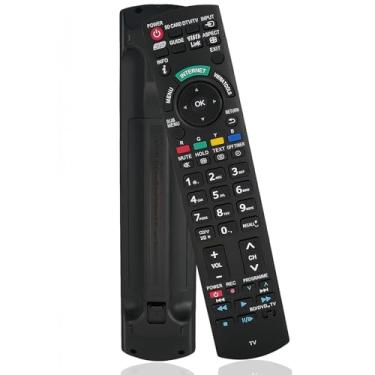 Imagem de Controle remoto de substituição compatível com Panasonic TC-P50UT50 TH-C50HD18 TH-M50HD18 N2QAYB000806 TC-L47E50 TC-L55E50 Plasma LCD LED HDTV TV