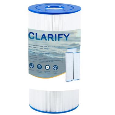 Imagem de CLARIFY Cartucho de filtro de piscina substitui Hayward C900, CX900RE, PA90, Ultral-B6, Unicel C-8409, Filbur FC-1292, PXC95, Clearwater II ProClean 100, Aladdin 19002, 25230-0095S, 90 sq (1 pacote)