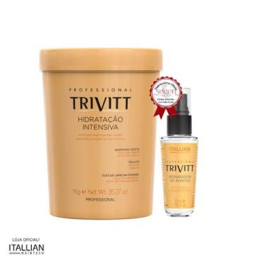 Imagem de Máscara Hidratação 1kg + Reparador De Pontas 30ml - Trivitt