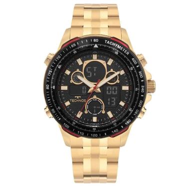 Imagem de Relógio Technos Masculino Digitech Dourado - Bj4130aa/1p