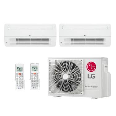 Imagem de Ar Condicionado Multi Split Cassete Inverter  LG 18000 BTUs (9000+12000) Quente/Frio Z2UW18GFB1.AWGZBR11 - 220V
