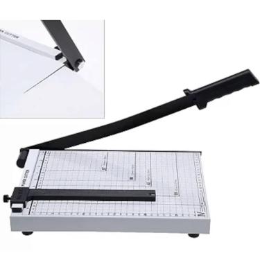Imagem de Guilhotina Papel Corte Reto Preciso Base Metálica 30cm 10 Folhas