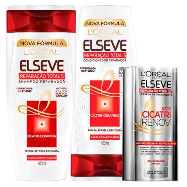 Imagem de L'Oréal Paris Elseve Reparação Total 5+ Kit - Shampoo + Leave-In + Gan