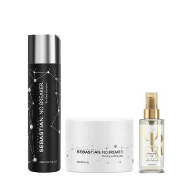 Imagem de Sebastian No breaker Sh 250ml + Masc 150ml + Óleo Light 100ml - Sebast
