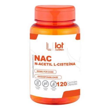 Imagem de Kit 2 Unid Nac 600mg 120 Cápsulas - LOT NUTRITION, Sem Sabor