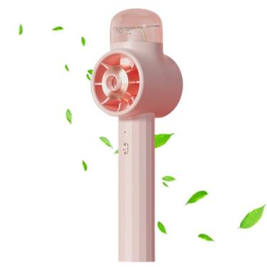 Imagem de Ventilador de Portátil - Pequeno Ventilador de Arrefecimento com Pulverizador - Com 3 Velocidades, para Refrescar durante Dias Quentes de Verão, para Praia, Interior, Mesa, Exterior, Piquenique,