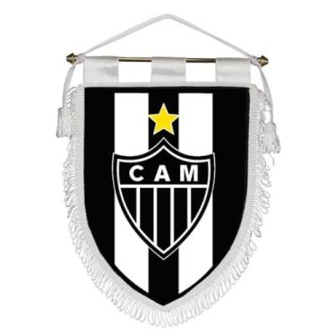 Imagem de Flamula Oficial Atlético Mineiro Original Preta E Branca