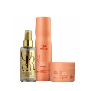 Imagem de Wella Nutri-Enrich Sh 250ml + Masc 150ml + Oleo 100ml - Wella profissi