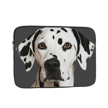 Imagem de Capa para laptop dálmata de 12 polegadas bolsa de transporte para computador à prova de choque capa protetora para notebook bolsa portátil para laptop bolsa à prova d'água para homens e mulheres
