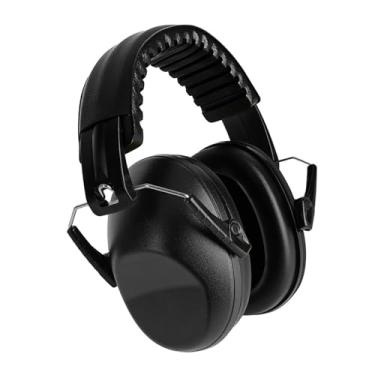 Imagem de menolana Protetores auriculares com cancelamento de ruído para dormir, protetores auriculares ajustáveis ​​e multifuncionais, fáceis de transportar, proteção, Preto