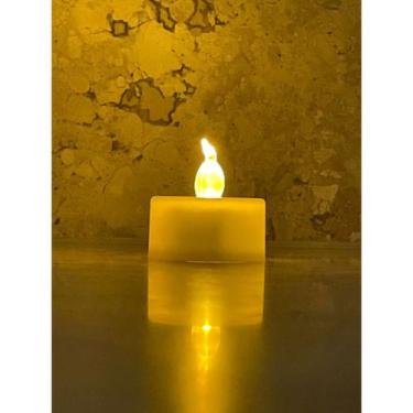 Imagem de Kit 12 Mini Velas Led Eletrônica Luz Amarela C/ Bateria Inclusa Decora