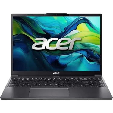 Imagem de acer Notebook Aspire Go 15, tela IPS WUXGA de 15,3 polegadas (1920 x 1200), Intel i5-1334U, 8 GB DDR5 RAM, SSD PCIe de 256 GB, Windows 11 Home, Wi-Fi, Bluetooth, cinza aço, AG15-51P-510U